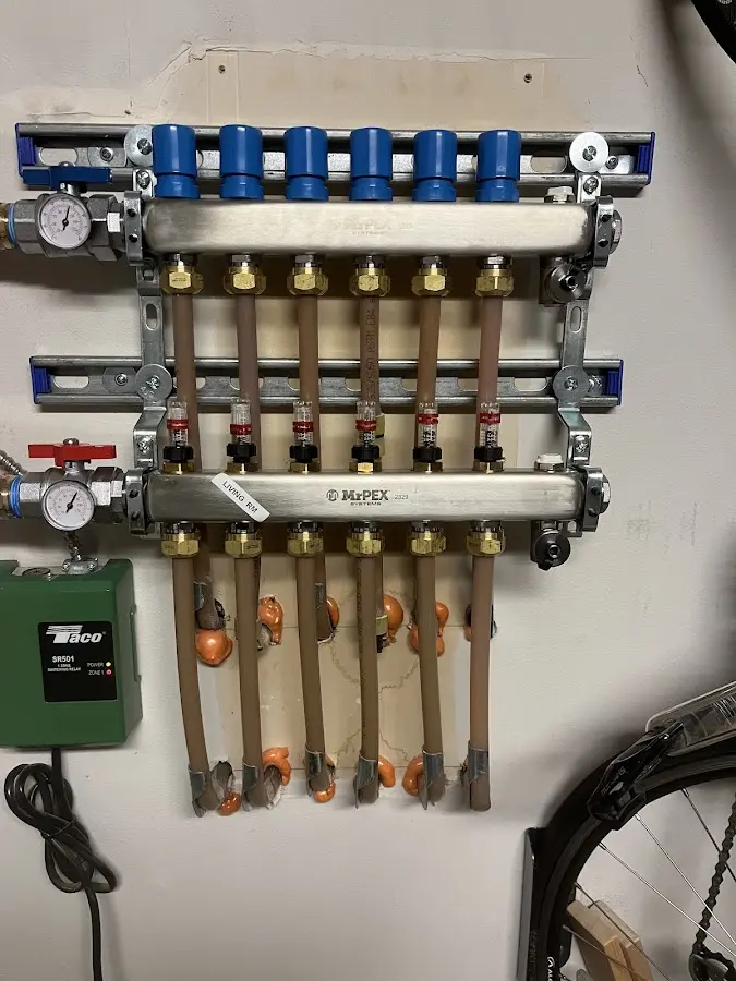 Plumber performing Leak Detection at a residential property in Paloma Creek South